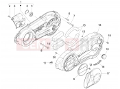 Crankcase cover - Crankcase cooling - Piaggio X10 500 4V I.E. 2013