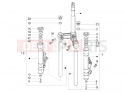 Fork's components (Kayaba) - Piaggio X10 500 4V I.E. 2013