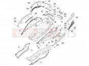 Side cover - Spoiler - Piaggio X10 500 4V I.E. 2013