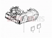 Engine, assembly - Piaggio X10 500 4V I.E. 2014
