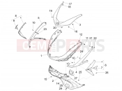 Front shield - Piaggio X10 500 4V I.E. 2014