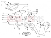 Handlebar coverings - Piaggio X8 125