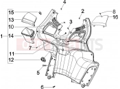 PIAGGIO X8 200 Front glove-box - Knee-guard panel