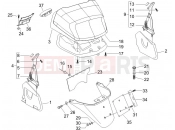 Rear cover - Splash guard - Piaggio X8 250 ie 2005