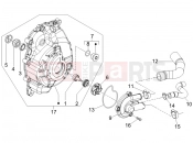 Cooler pump - Piaggio X8 250 ie 2007