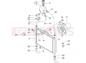 Cooling system - Piaggio X8 250 ie 2007