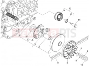 Driving pulley - Piaggio X8 250 ie 2007