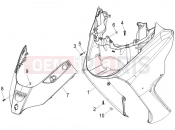 Front shield - Piaggio X8 250 ie 2007