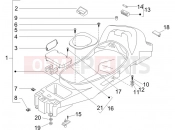 Helmet huosing - Undersaddle - Piaggio X8 250 ie 2007