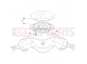 Meter combination - Cruscotto - Piaggio X8 250 ie 2007