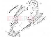 Side cover - Spoiler - Piaggio X8 250 ie 2007