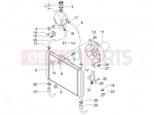 Cooling system - Piaggio X8 400 ie 2008