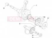 Crankshaft - Piaggio X8 400 ie 2008