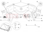 Selectors - Switches - Buttons - Piaggio X8 400 ie 2008