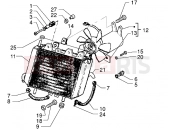 Radiator - Piaggio X9 125