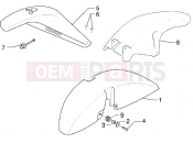 Wheel compartment-Mudguard - Piaggio X9 125