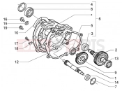 PIAGGIO Rear wheel shaft