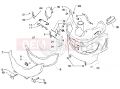 PIAGGIO Front top case