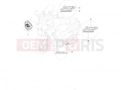 PIAGGIO X9 500 Evolution Plates - Emblems