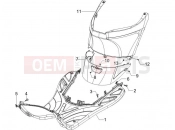 PIAGGIO Zip 100 4T Central cover - Footrests