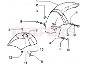 PIAGGIO Front and rear mudguard