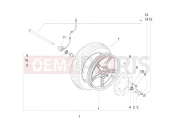 PIAGGIO Zip 50 2T Front wheel