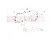 Crankcase cover - Crankcase cooling - Piaggio Zip 50 2T 2013