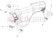 Selectors - Switches - Buttons - Piaggio Zip 50 2T 2013