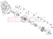 PIAGGIO Zip 50 2T Driven pulley