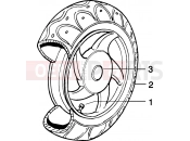 Rear wheel - Piaggio Zip 50 4T