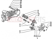 Rear wheel shaft - Piaggio Zip 50 4T
