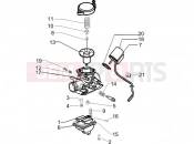 PIAGGIO Zip 50 4T Carburetor's components