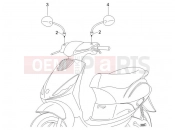 PIAGGIO Zip 50 4T Driving mirror/s
