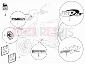 Plates - Emblems - Piaggio Zip 50 4T 2010