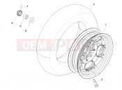 PIAGGIO Zip 50 SP Rear wheel