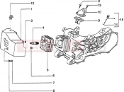 hengerfej - Piaggio Zip 50 2T Catalyzed