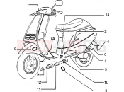 bowdenek - Piaggio Zip 50 2T Catalyzed