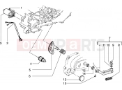 PIAGGIO Starting motor-starter lever