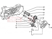 PIAGGIO Rear wheel shaft