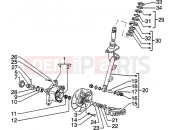 PIAGGIO Steering column - Disc brake