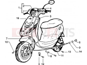 bowdenek - Piaggio Zip SP 50 H2O