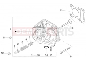 Cylinder head-valves - Piaggio Fly 125 4T