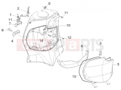 Front glove compartment - Piaggio Fly 125 4T