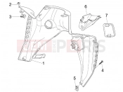 Front glove-box - Knee-guard panel - Aprilia SR MAX 125 2014