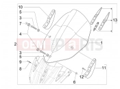 Windshield - Glass - Aprilia SR MAX 125 2014