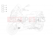 Plates - Emblems - Aprilia SR MAX 125 2016