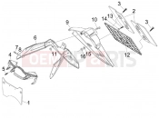 Rear cover - Splash guard - Aprilia SR MAX 125 2016
