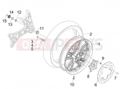 Rear wheel - Aprilia SR MAX 125 2016
