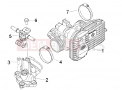 Throttle body - Injector - Induction joint - Aprilia SR MAX 125 2016