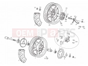 Front wheel - Derbi Atlantis 50 2T 2003
